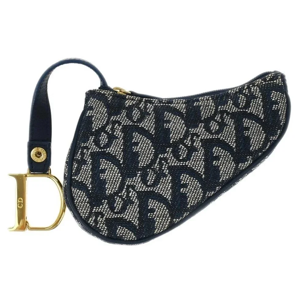 Christian Dior Trotter Saddle Coin Purse Wallet Mini Pouch Bag MC0023 126389